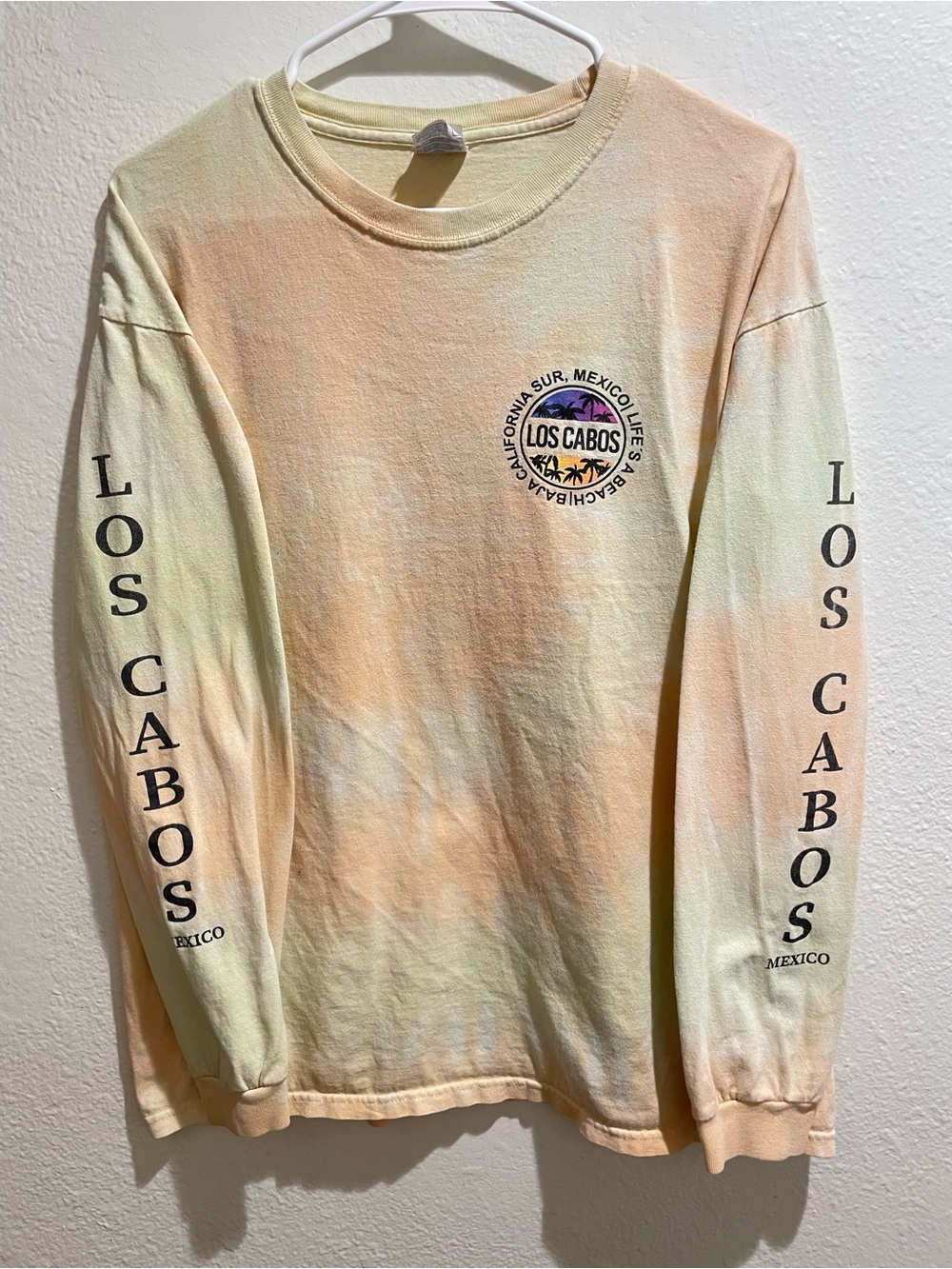 ☀️ Vintage Yazbek Los Cabos Mexico Tie Dye Long Sleeve Tee